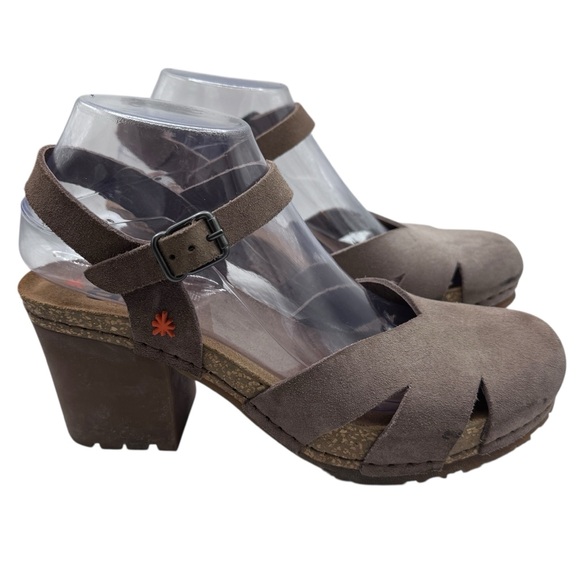 The Art Company Stylish Taupe Leather Women's Shoes - Size 39/ US 9 - Picture 4 of 12